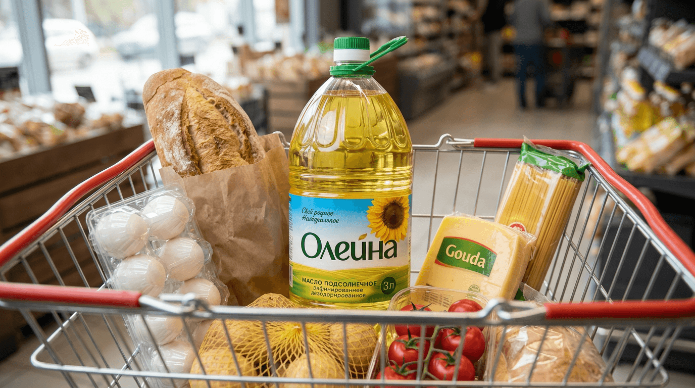 Масло подсолнечное Олейна 3л