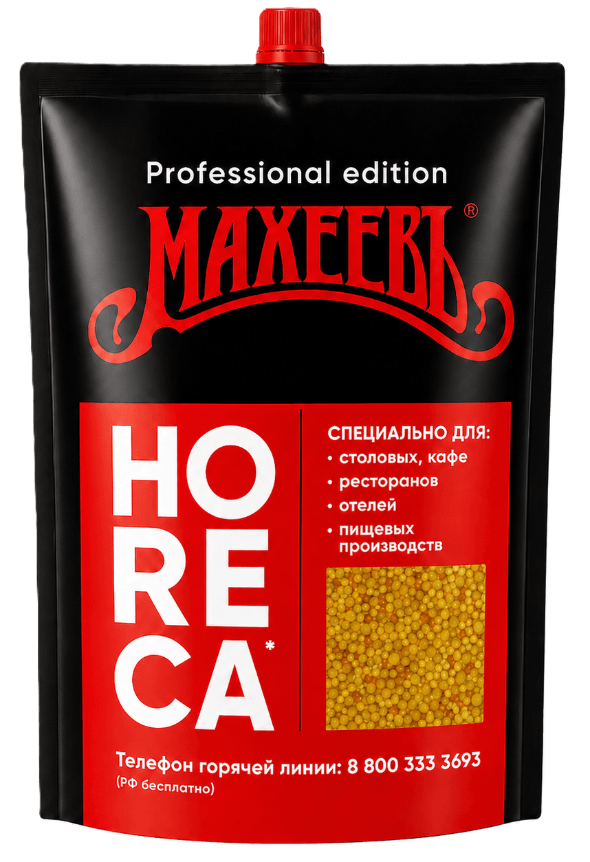 Горчица «Зернистая» Махеев 1000г дой-пак